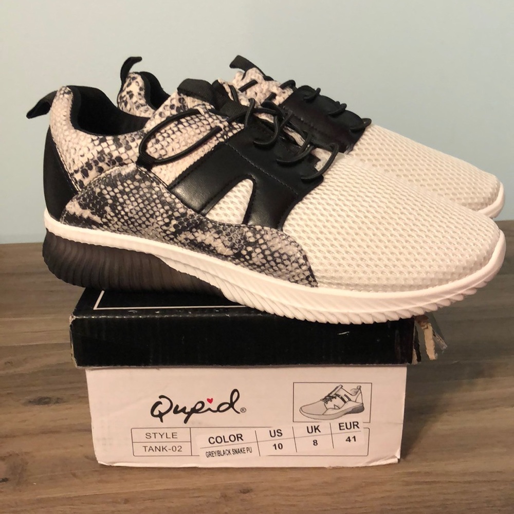 Qupid Tank Snakeskin Sneakers